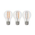 LED filamentpære E27 8W 2700K klar dimbar 3-pk - Arcchio forfra