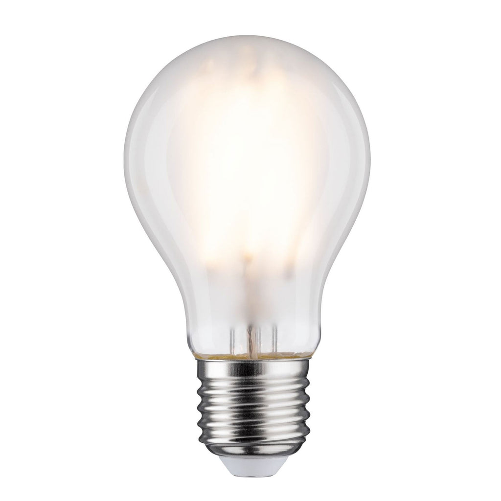 LED filamentpære E27 9W 2700K matt glass Paulmann forfra