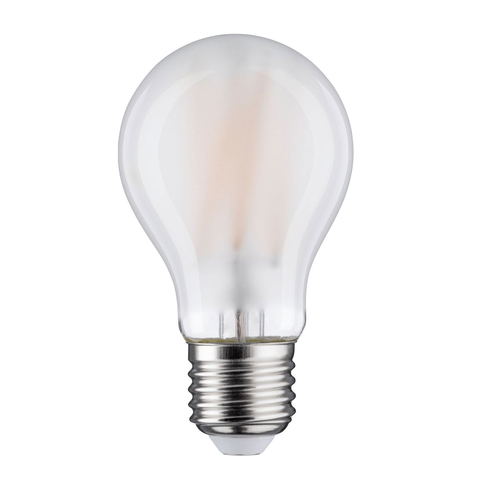 LED filamentpære E27 9W 2700K matt glass Paulmann bakside