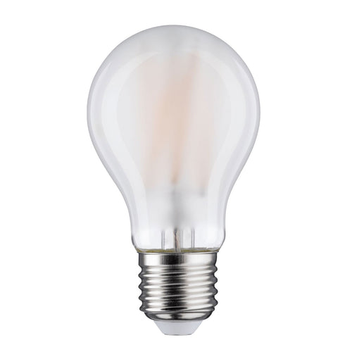 LED filamentpære E27 9W 2700K matt glass Paulmann bakside