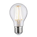 LED filamentpære E27 9W 2700K varmhvit klar - Paulmann forfra