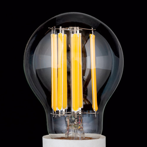 Bakside av LED filamentpære E27 A60 klar 15W 2700K dimbar 2000lm - ORION