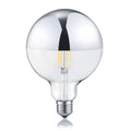 LED filamentpære E27 G125 7W 2700K dimbar toppforspeilet fra Trio Lighting for dekorativ belysning