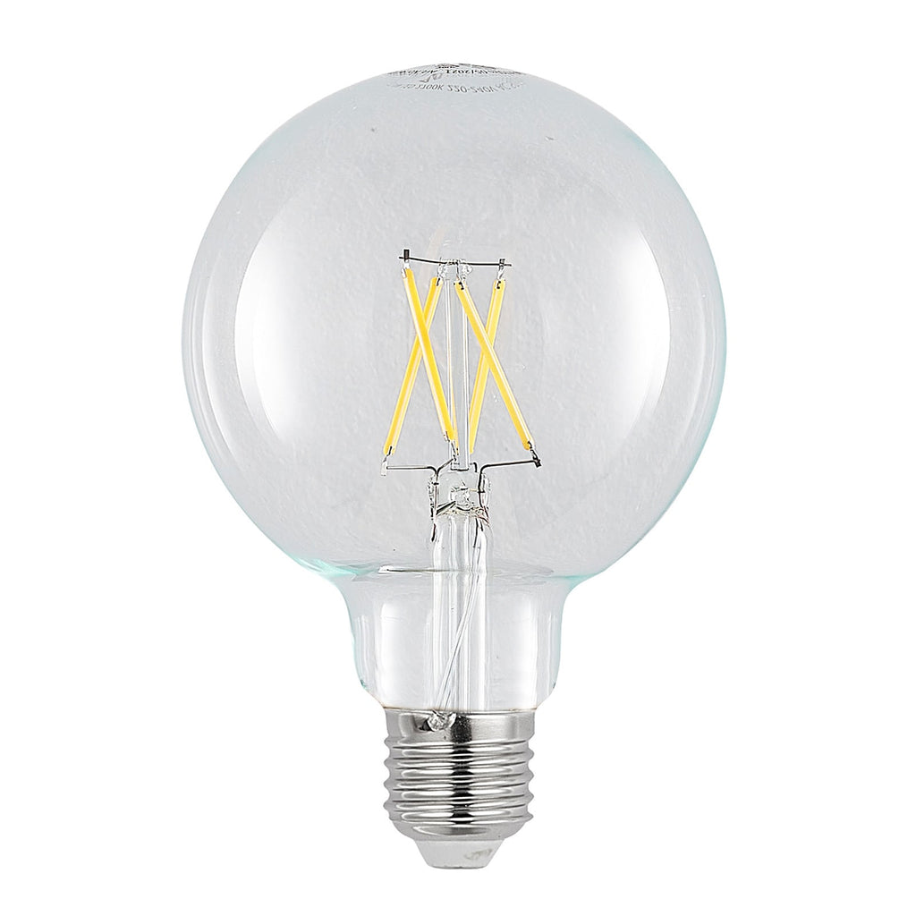 Frontbilde av LED filamentpære E27 G95 globe 4W dimbar klar 2700K - Arcchio