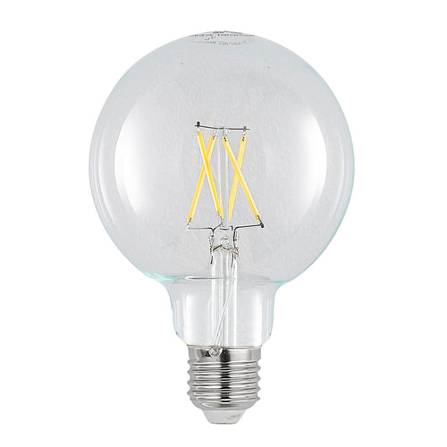Frontbilde av LED filamentpære E27 G95 globe 4W dimbar klar 2700K - Arcchio