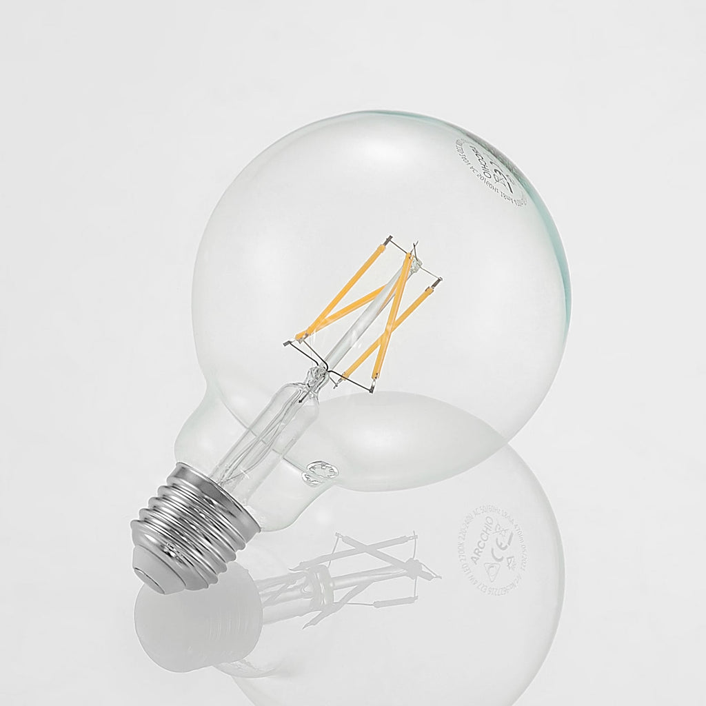 Detaljbilde av LED filamentpære E27 G95 globe 4W dimbar klar 2700K - Arcchio