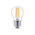 LED filamentpære E27 dråpeform 6,5W 2700K klar 806lm Philips forfra