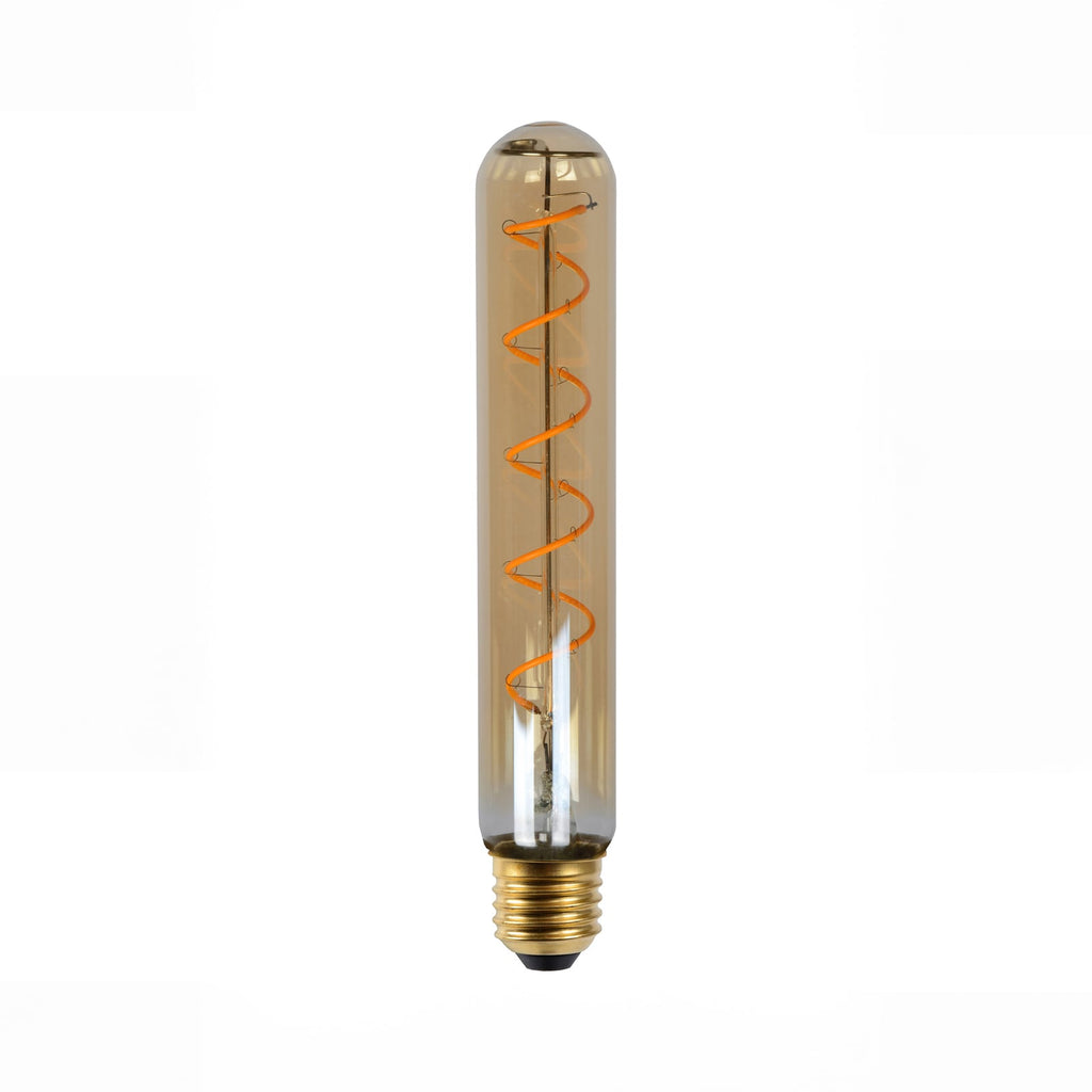 LED filamentpære E27 rørform T32 5W 2200K dimbar 20 cm forfra