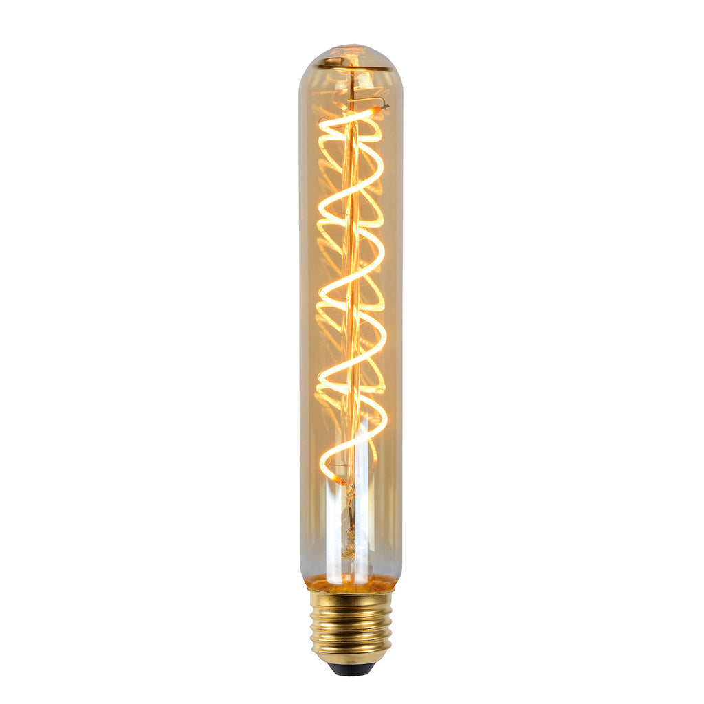 LED filamentpære E27 rørform T32 5W 2200K dimbar 20 cm bakside