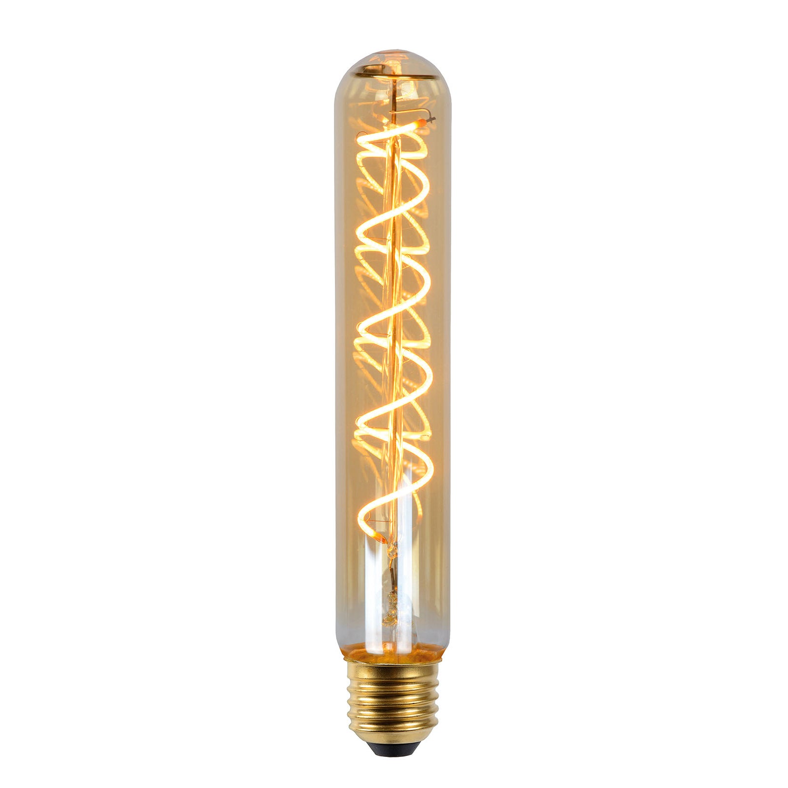 LED filamentpære E27 rørform T32 5W 2200K dimbar 20 cm bakside
