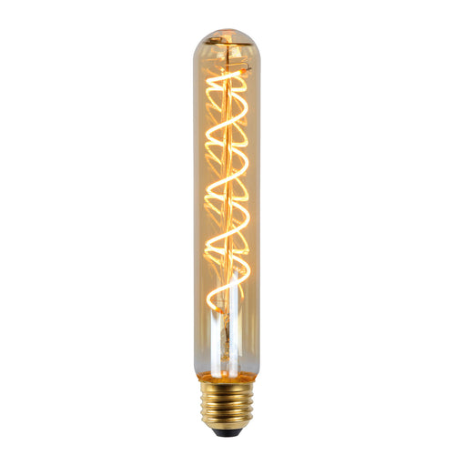 LED filamentpære E27 rørform T32 5W 2200K dimbar 20 cm bakside