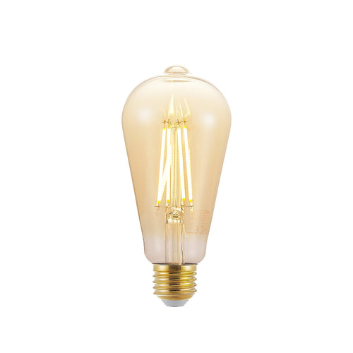 LED filamentpære E27 ST64 6,5W 2500K amber dimbar Arcchio forfra