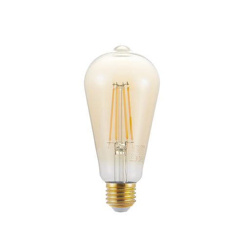 LED filamentpære E27 ST64 6,5W 2500K amber dimbar Arcchio bakside