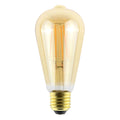 LED-filamentpære E27 ST64 6W 2500K gull dimbar - Sylvania forfra