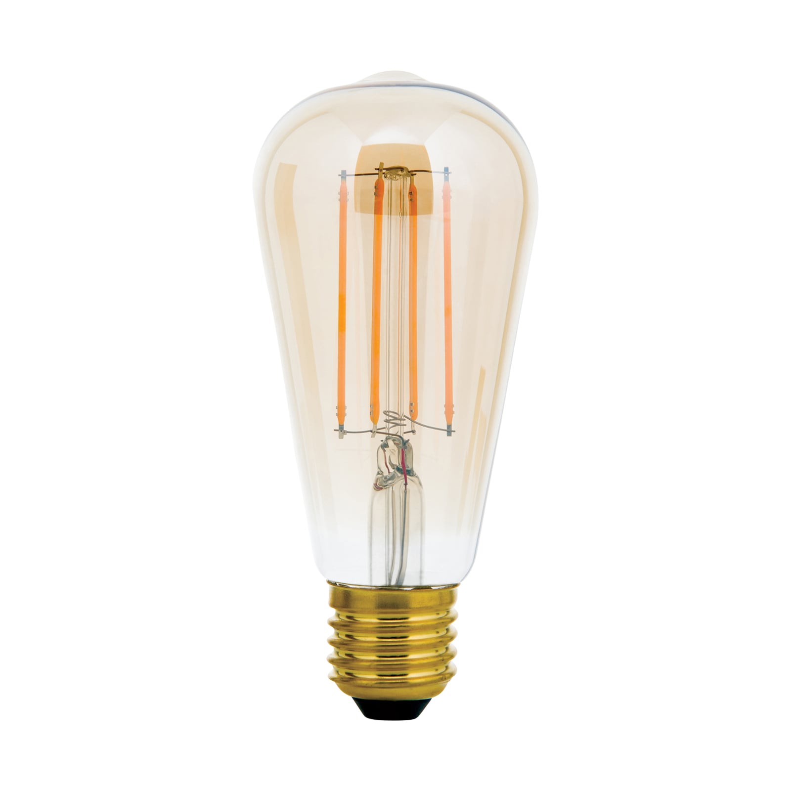 LED filamentpære E27 ST64 6W amber dimbar 2200K - ORION bakside
