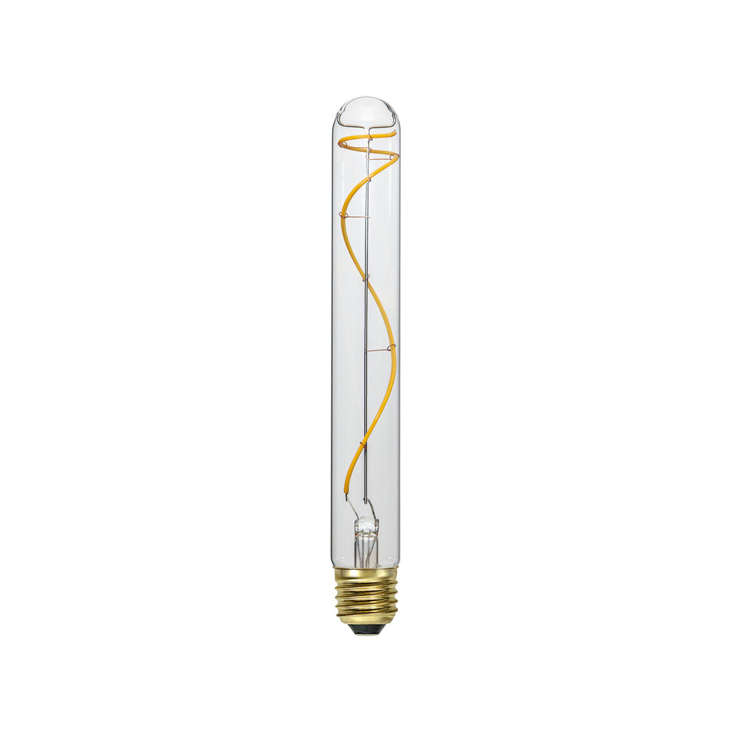 Detalj av LED filamentpære E27 T30 rørform 3,4W 2200K dimbar