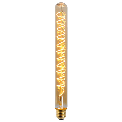 LED filamentpære E27 T32 rørform 5W 2200K dimbar 30 cm bakside