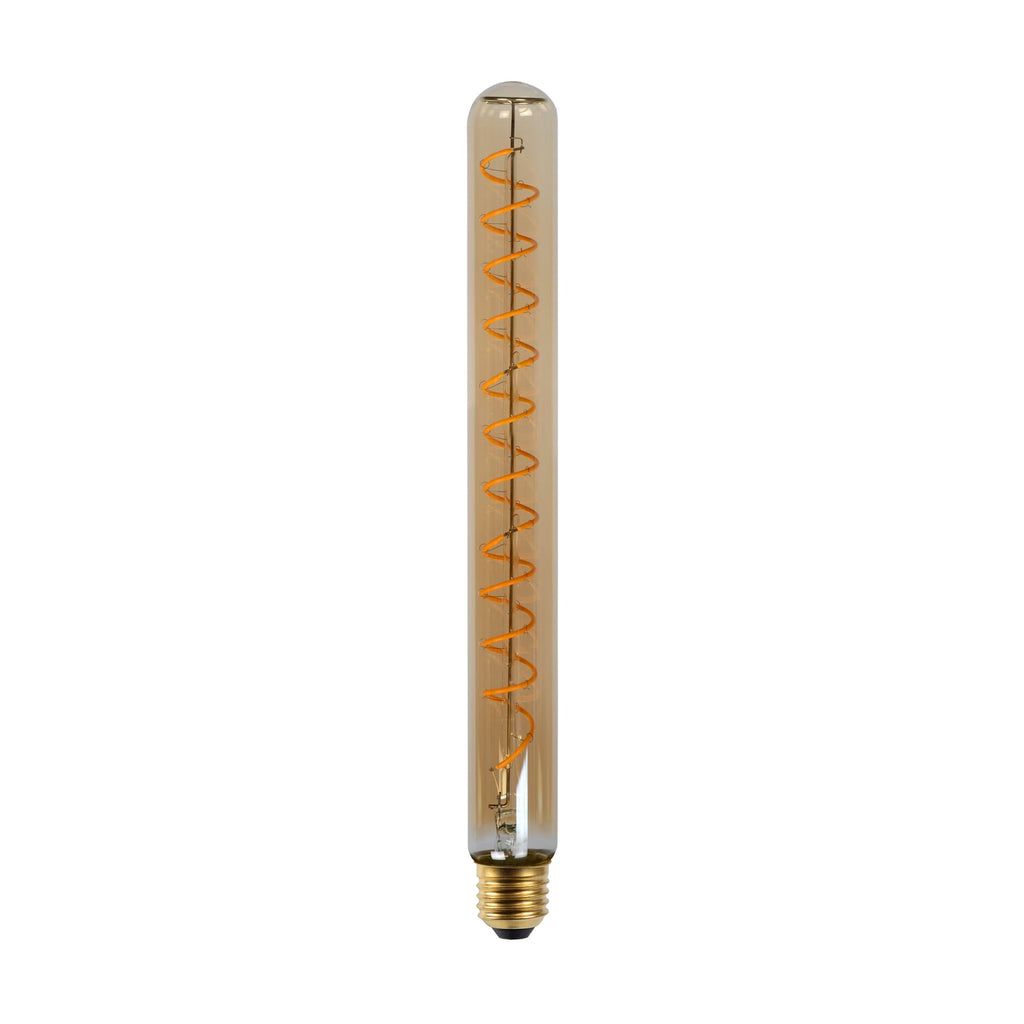 LED filamentpære E27 T32 rørform 5W 2200K dimbar 30 cm forfra