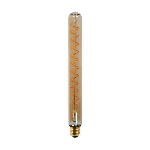 LED filamentpære E27 T32 rørform 5W 2200K dimbar 30 cm forfra