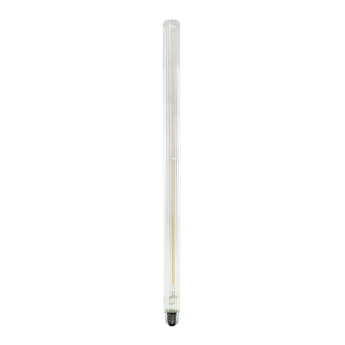 LED filamentpære E27 T55 6,2W 2700K klar riflet dimbar - SEGULA forfra