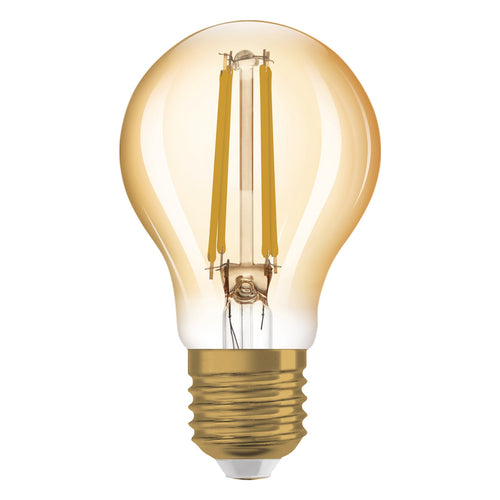 LED filamentpære E27 Vintage 1906 6,5W 2400K gull OSRAM forfra
