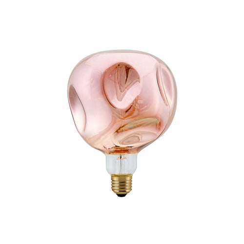 LED filamentpære Giant Ball E27 4W 1800K dimbar kobber forfra