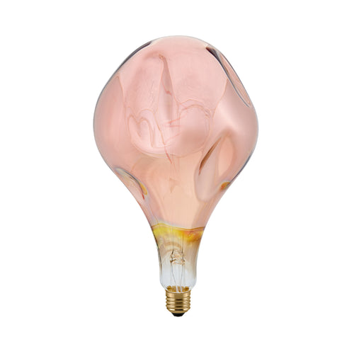 LED filamentpære Giant Drop E27 4W 1800K dimbar kobber forfra