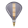 LED filamentpære Giant Tear E27 8W dimbar titan sett forfra