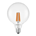 LED filamentpære Globe G125 E27 7,2W 4000K klar OSRAM forfra