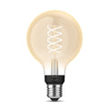 LED filamentpære globe G93 E27 7,2W 2100K dimbar - Philips Hue forfra