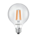 LED filamentpære Globe G95 E27 5W 2700K klar OSRAM forfra