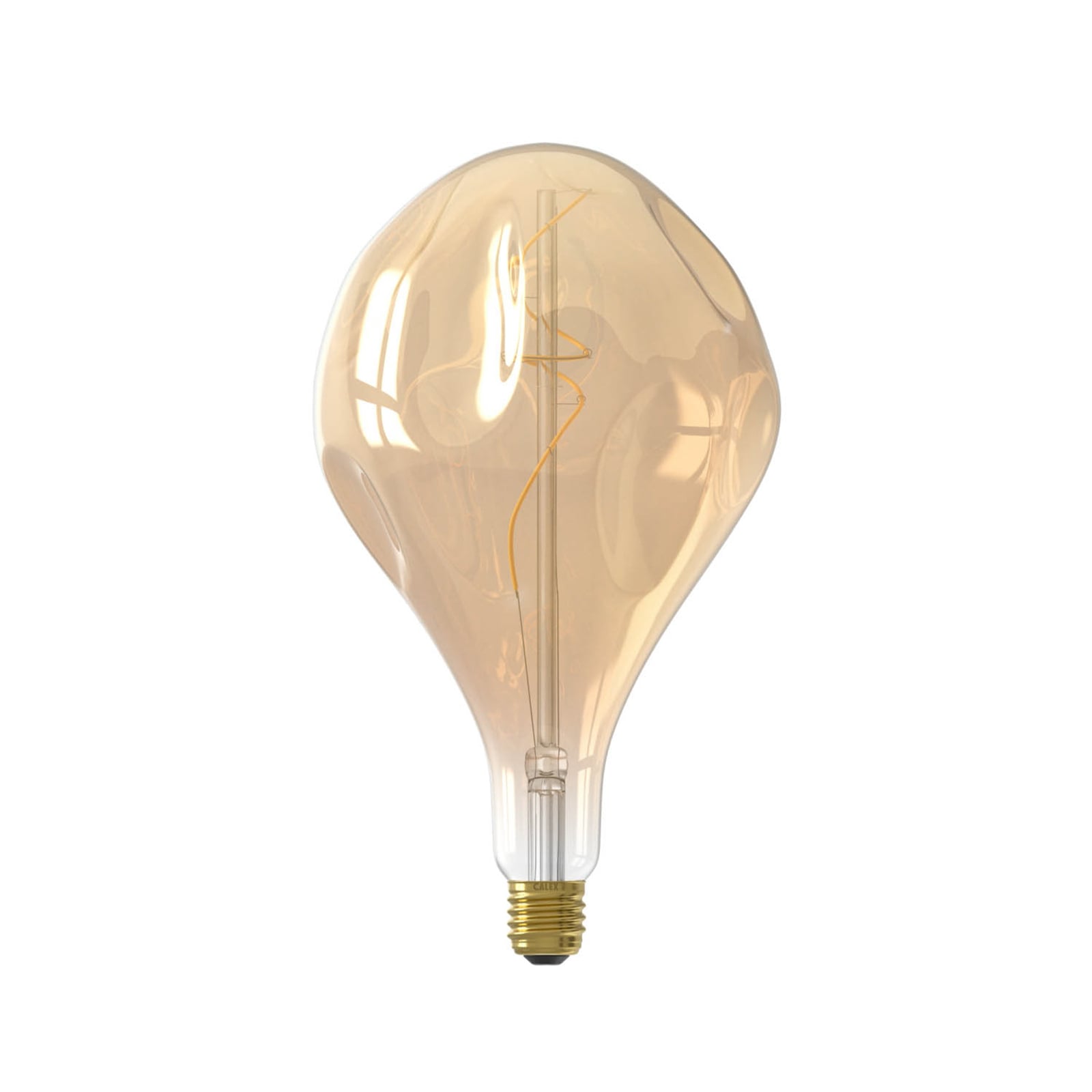 LED filamentpære Organic Evo E27 6W 1800K dimbar gull bakside