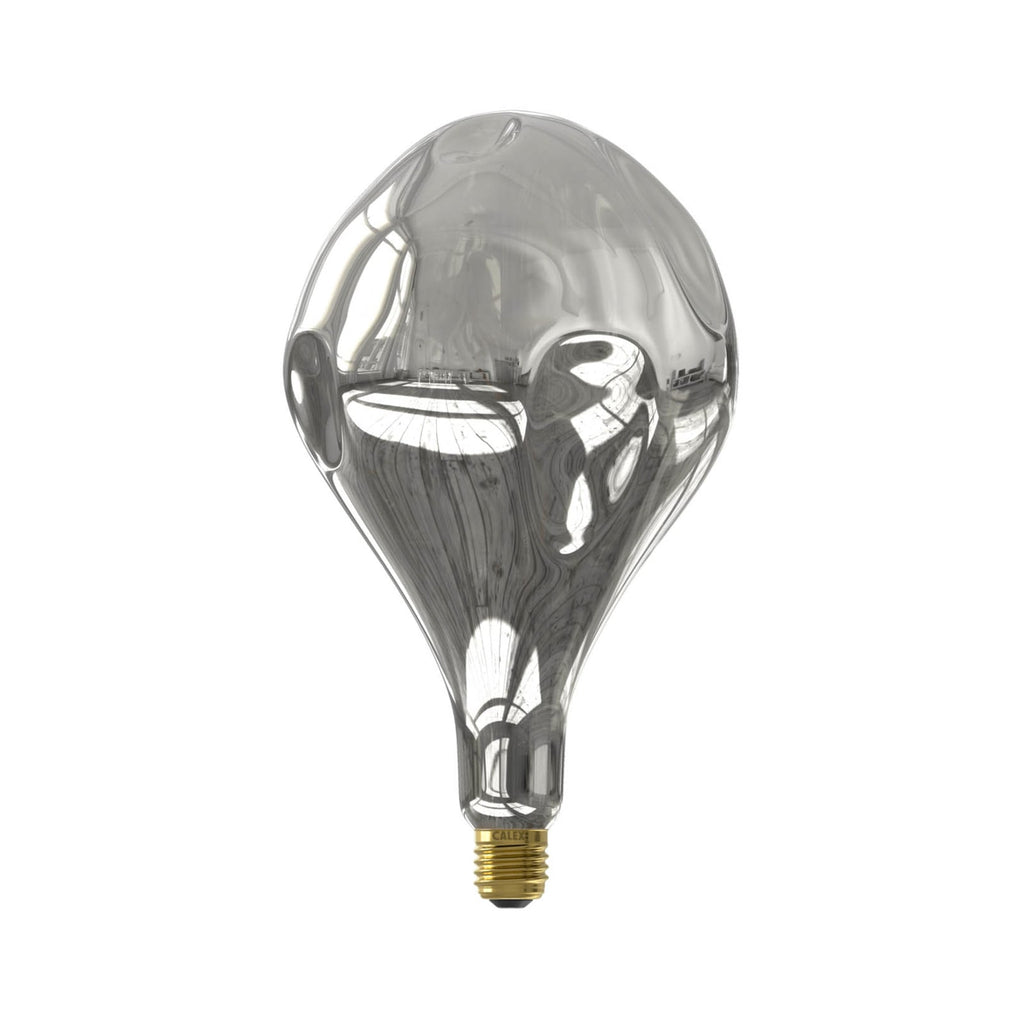 LED filamentpære Organic Evo E27 6W 1800K dimbar sølv nærbilde av filament