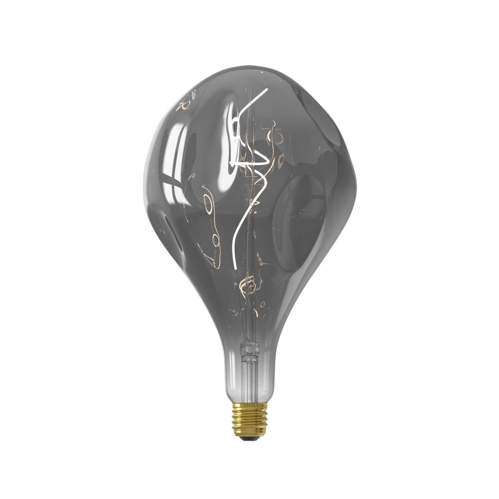 LED filamentpære Organic Evo E27 6W dimbar titan forfra