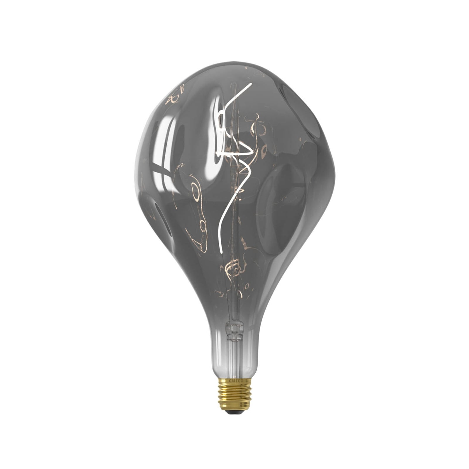LED filamentpære Organic Evo E27 6W dimbar titan forfra