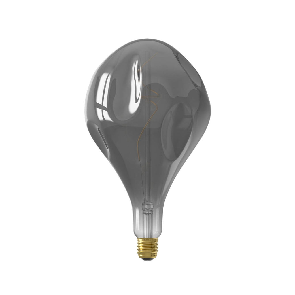 LED filamentpære Organic Evo E27 6W dimbar titan bakside