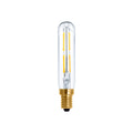 LED filamentpære rørform E14 6W 24V DC 2200K dimbar klar - SEGULA forfra