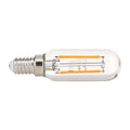 LED filamentpære T25 rørform E14 3W 2700K klar - ORION forfra