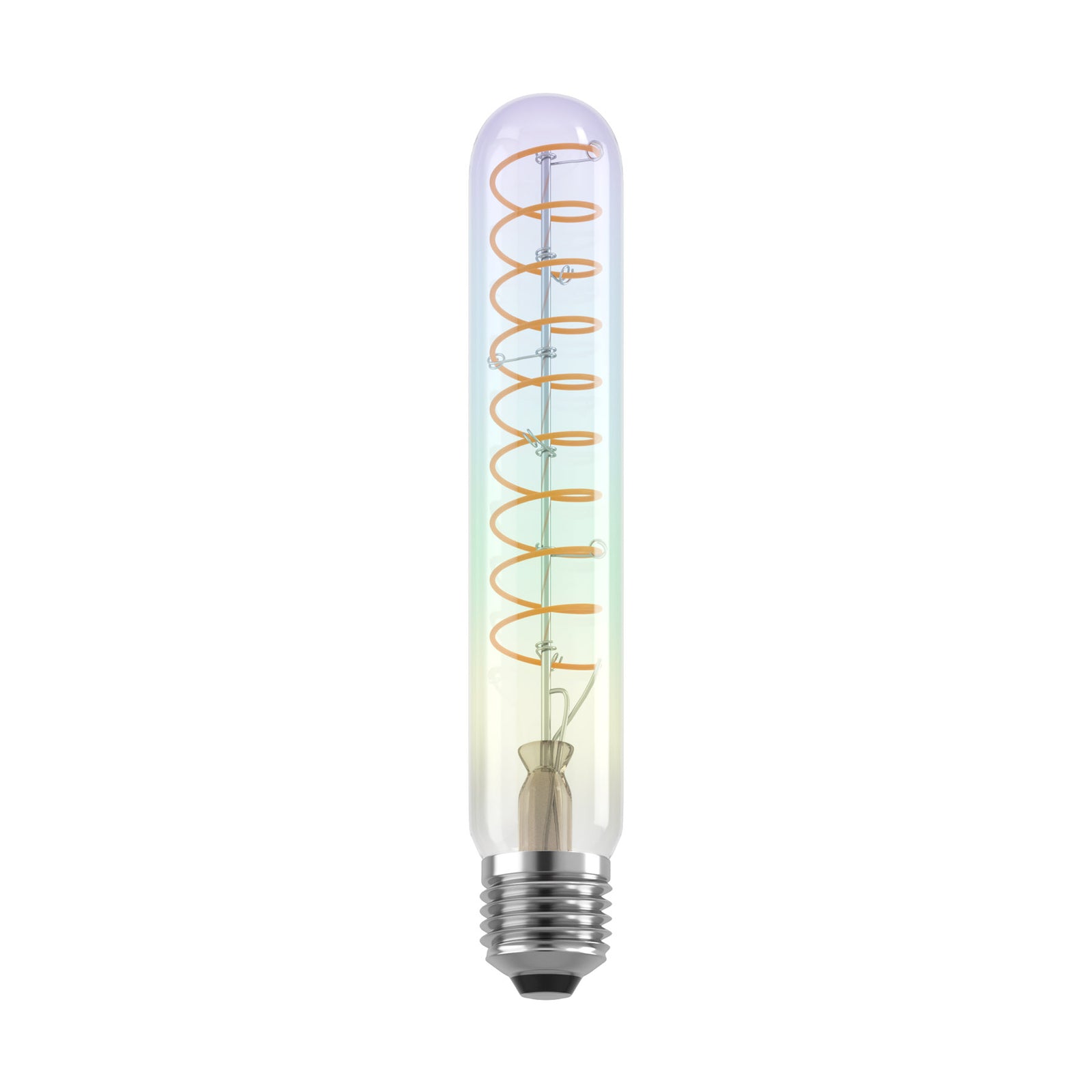 LED filamentpære T30 E27 4W 2000K dimbar iriserende klar forfra