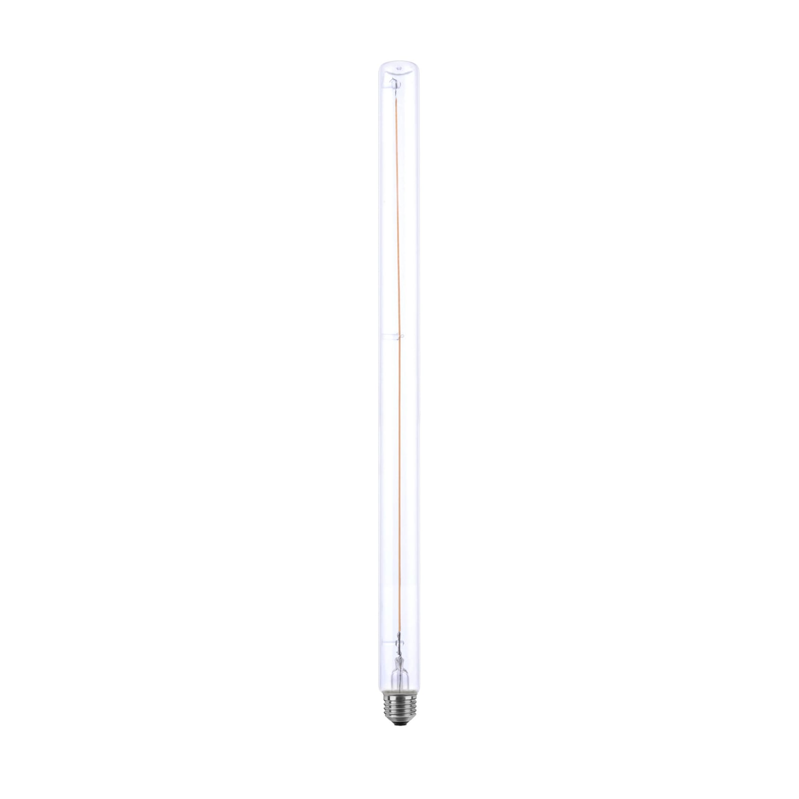 LED filamentpære Tube 500 E27 6,2W 2700K dimbar klar 55 cm forfra