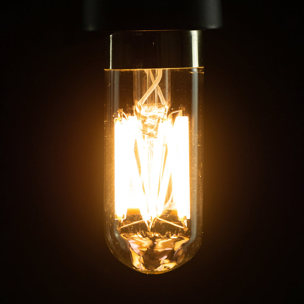 LED filamentpære Tube E14 6,7W 2700K dimbar klar forfra