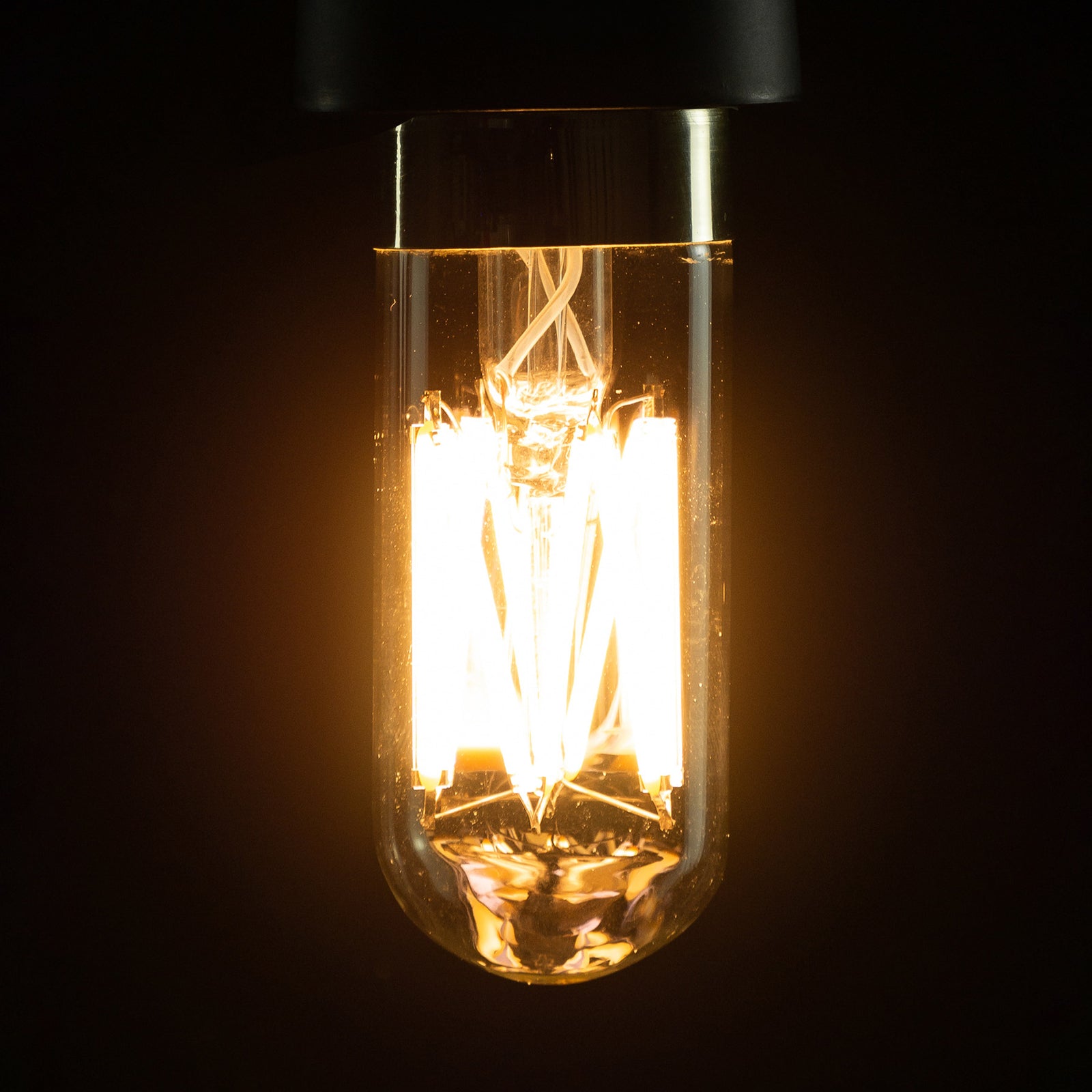 LED filamentpære Tube E14 6,7W 2700K dimbar klar forfra