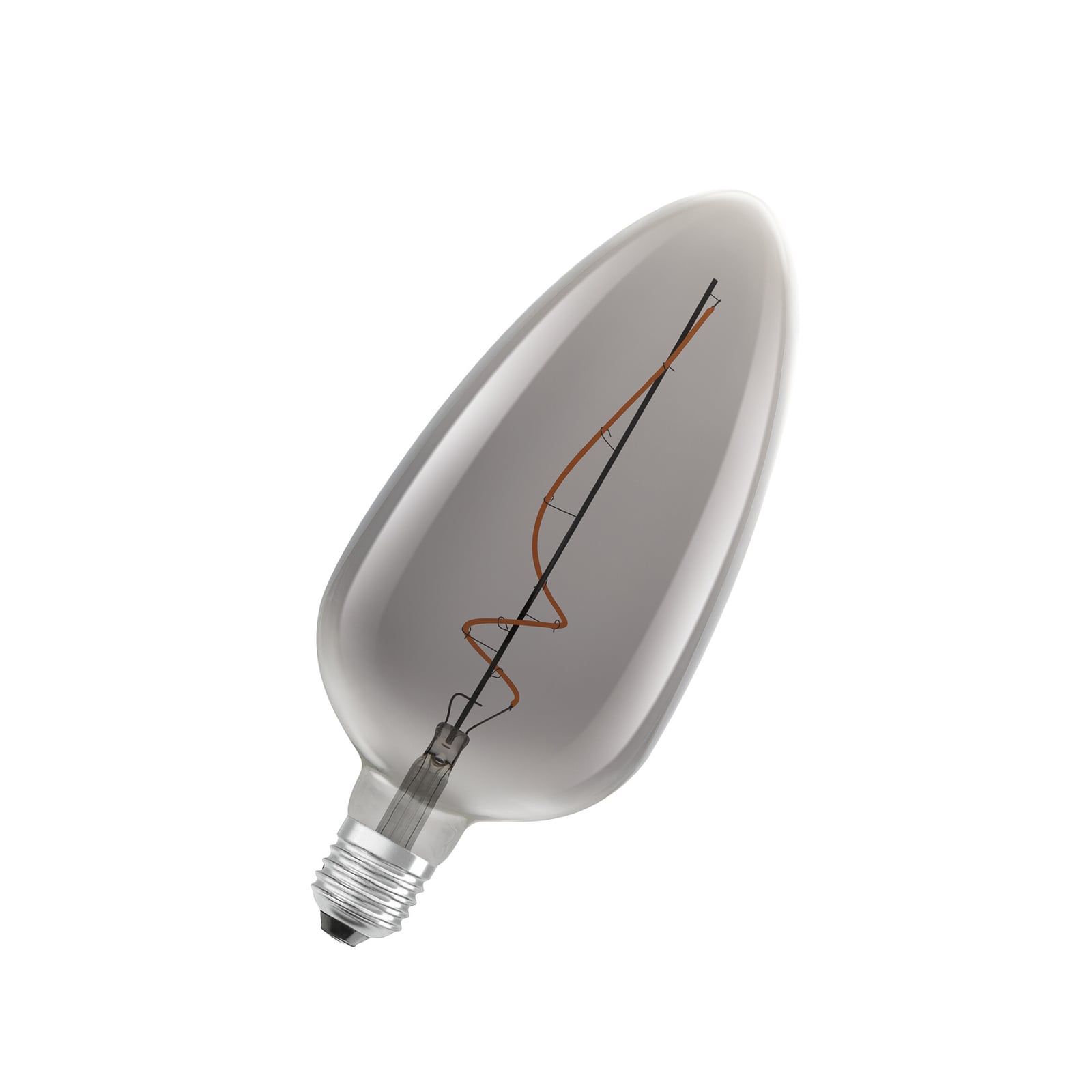 LED filamentpære Vintage 1906 E27 C125 4W 1800K dimbar - OSRAM forfra