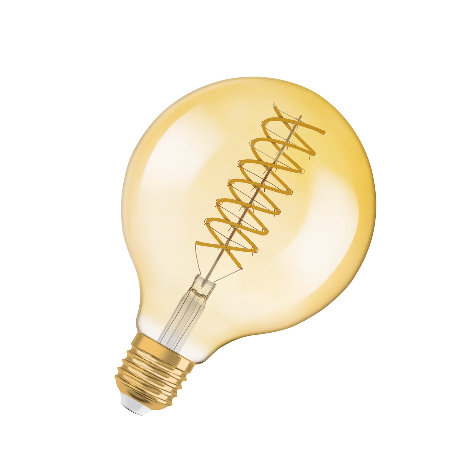 LED filamentpære Vintage 1906 G125 E27 8,4W dimbar forfra