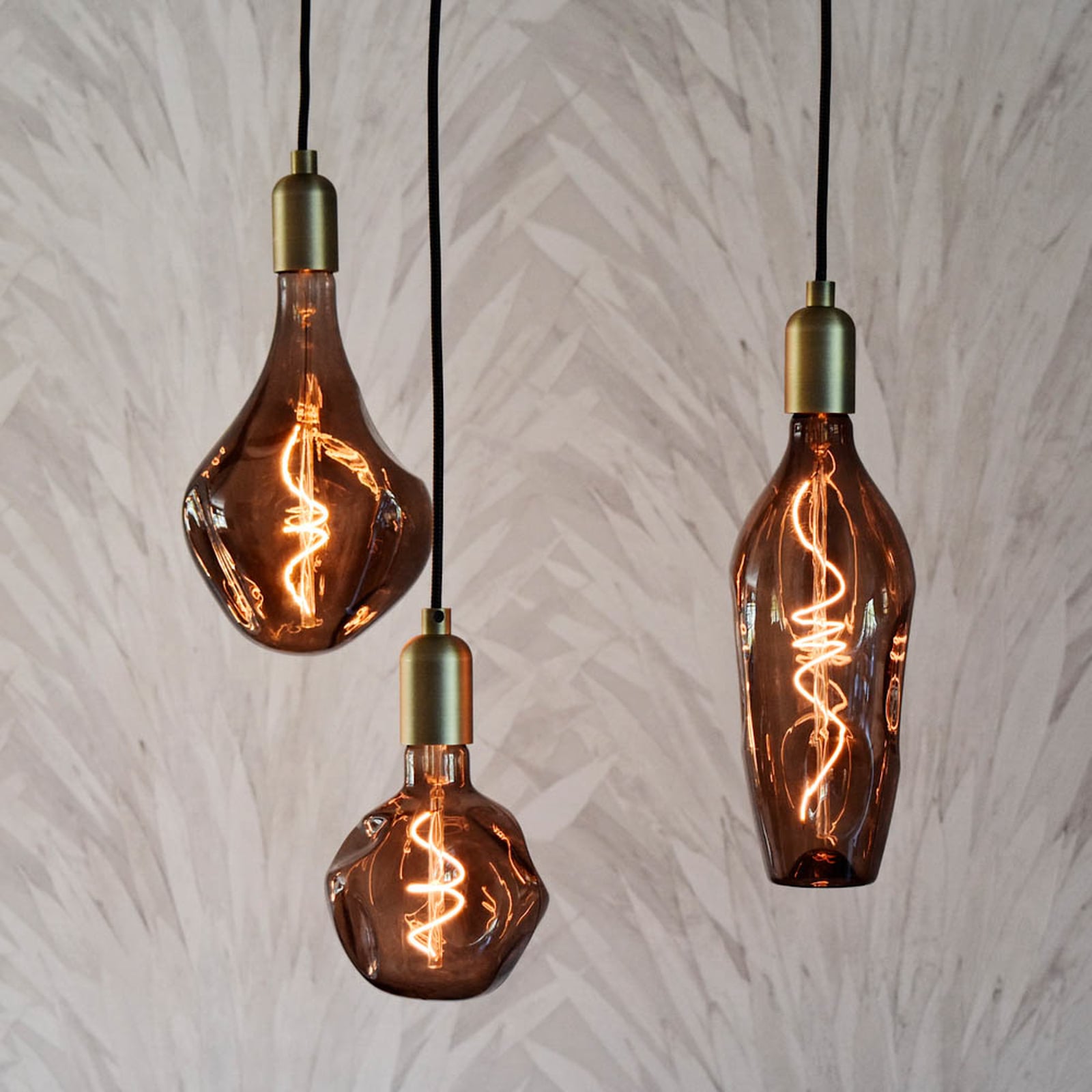 LED filamentpære XXL Organic Neo E27 4W G125 dimbar detalj filament