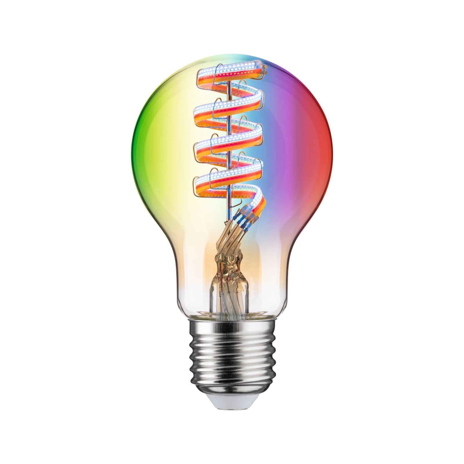 LED-filamentpære Zigbee E27 6,3W RGBW dimbar gull - Paulmann bakside