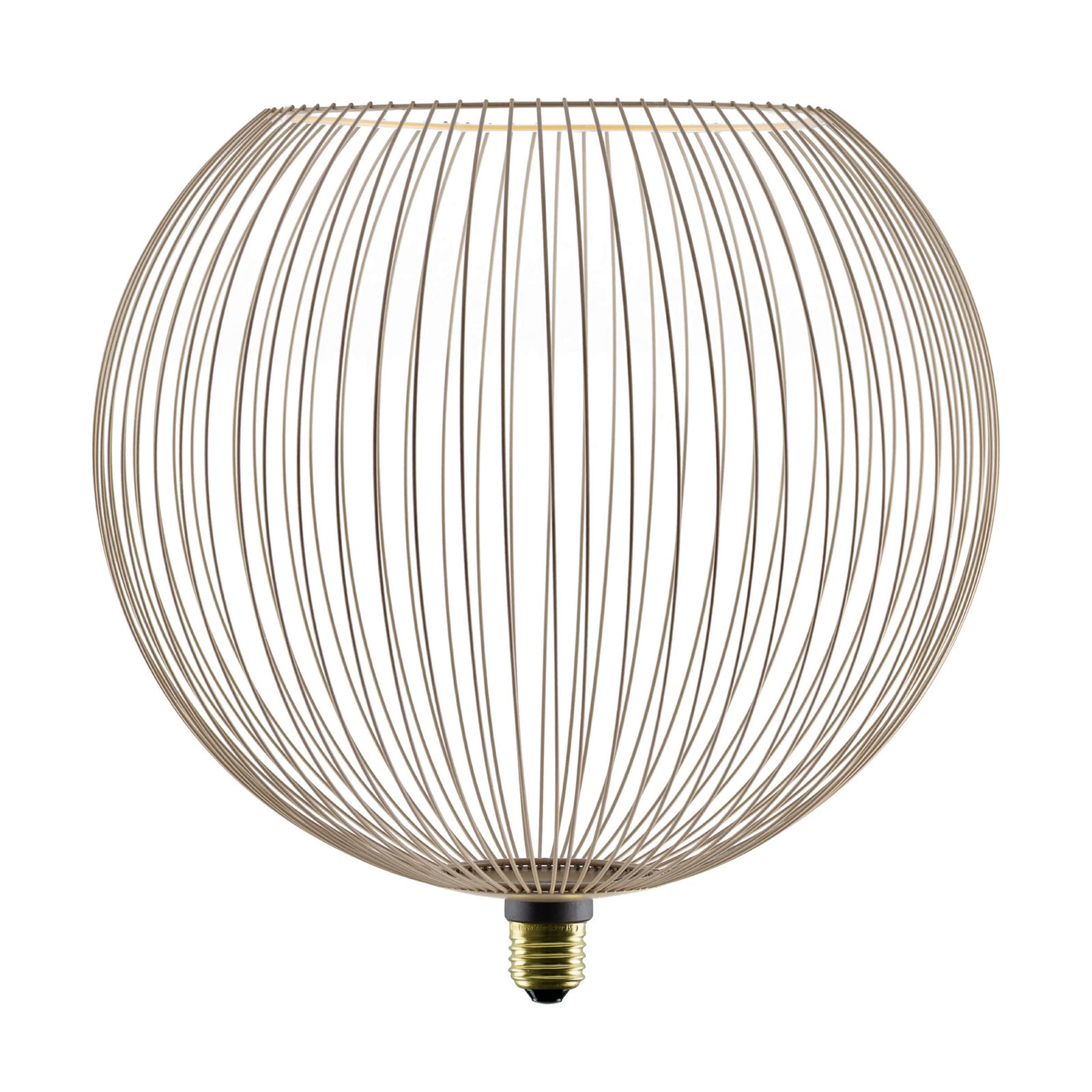 LED Floating Filo G300 E27 6W 2200K dimbar sand forfra