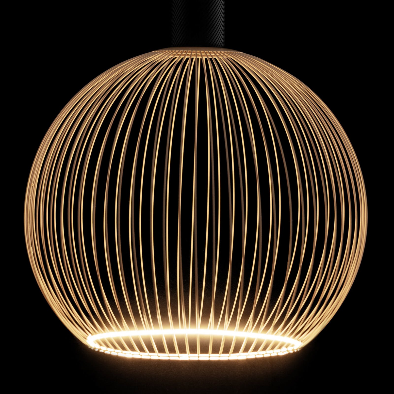 LED Floating Filo G300 E27 6W 2200K dimbar sand bakside