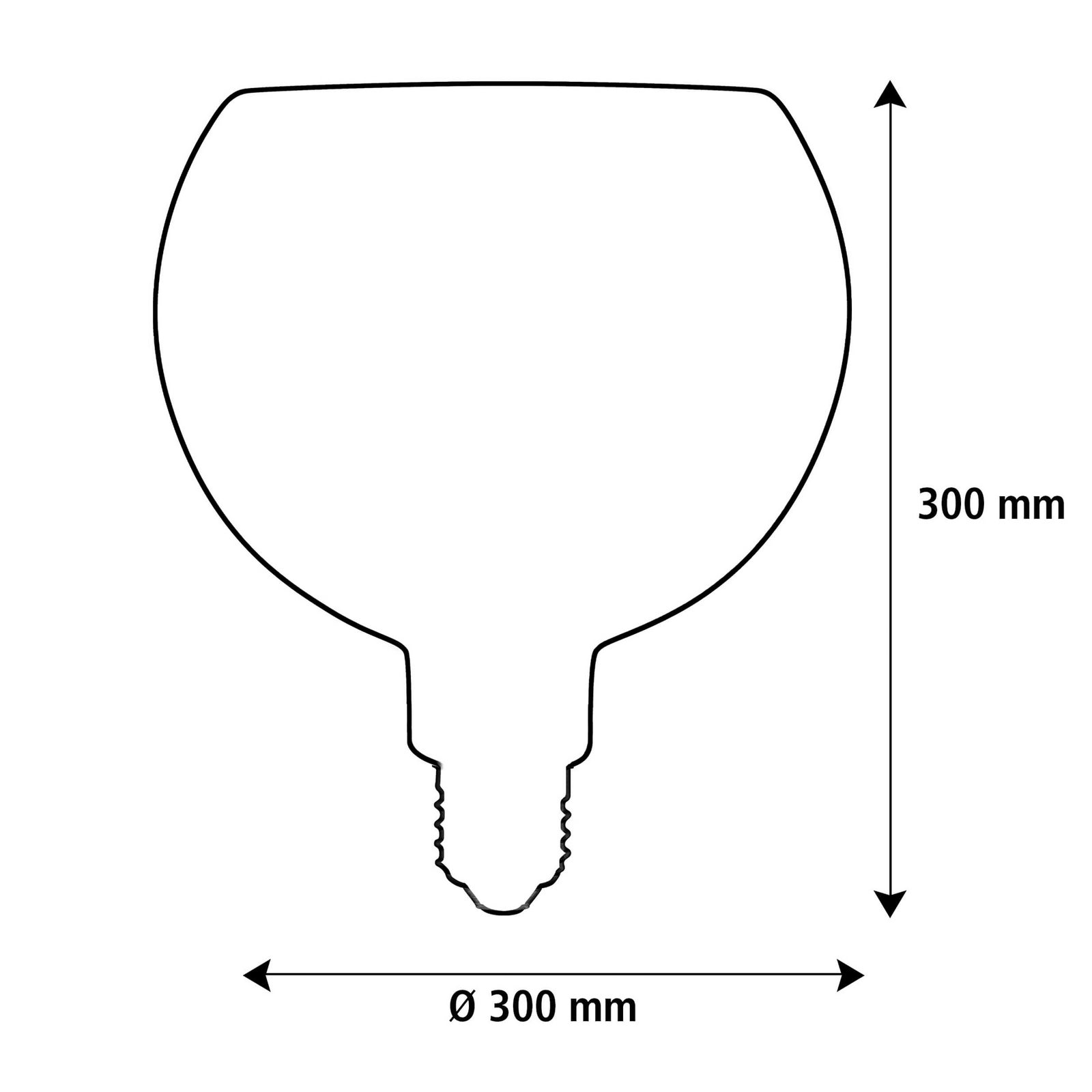 Detalj av LED Floating Filo G300 E27 6W 2200K dimbar sand