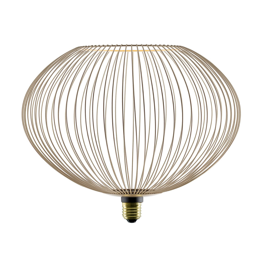LED Floating Filo oval Ø30 cm E27 6W 2200K dimbar sand forfra